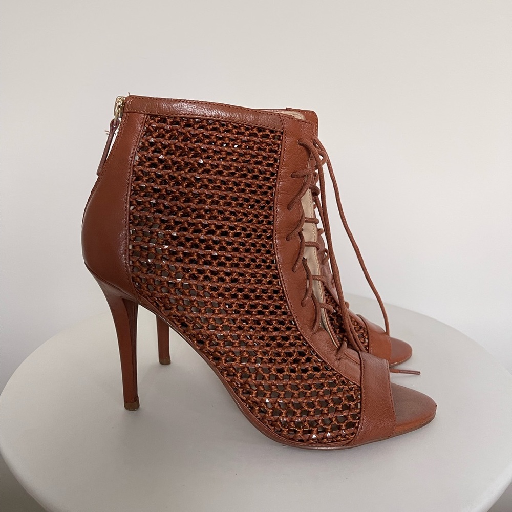 Nine West Women's Woven Classic Pumps Brown Size 8.5M